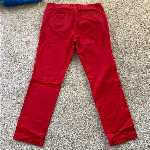 Men’s Red Regular Fit Khaki Pant - Picture 2 of 2